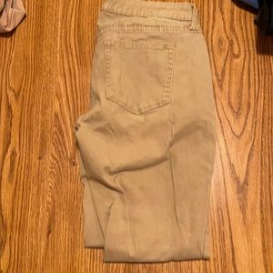 Khaki skinny pants